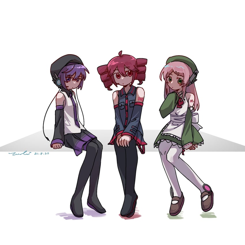 kasane teto, utane uta, and momone momo (utau) drawn by rainflowerstone