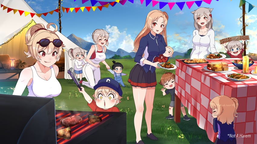 cleveland, montpelier, denver, and columbia (azur lane) drawn by canned_sardines