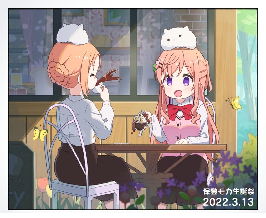 tippy, hoto mocha, and hoto chiyoko (gochuumon wa usagi desu ka?) drawn by mohei