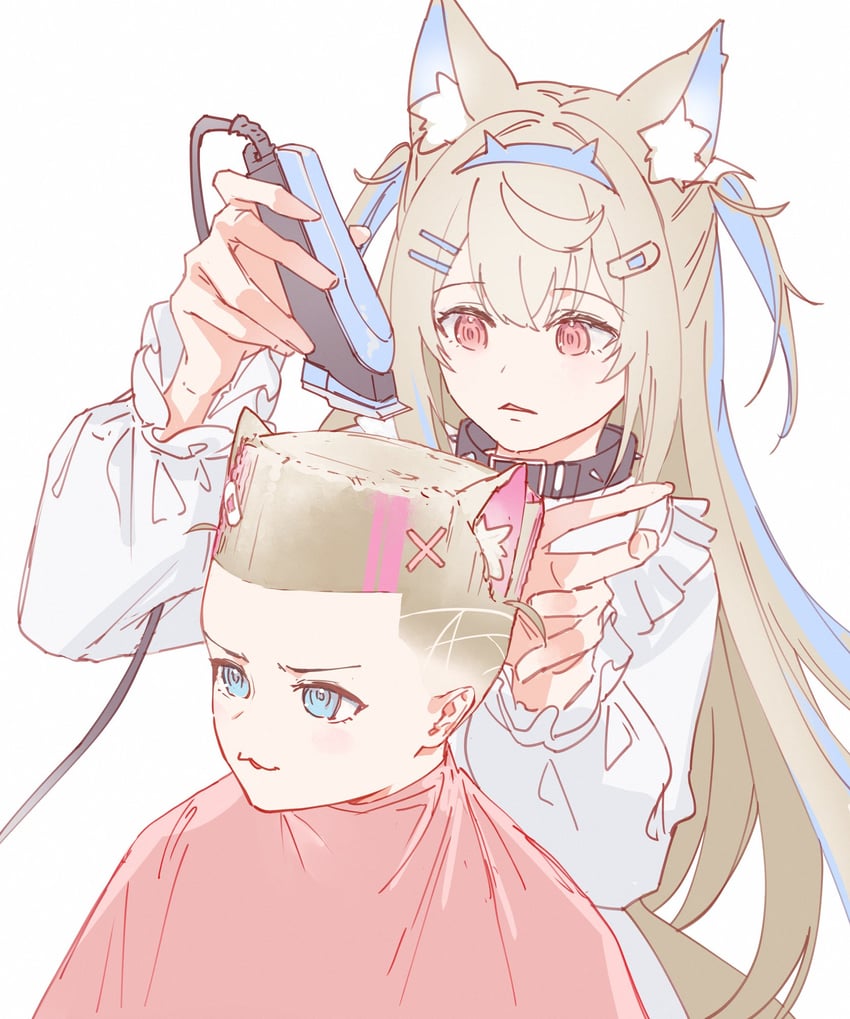 fuwawa abyssgard and mococo abyssgard (hololive and 1 more) drawn by hyde_(tabakko)