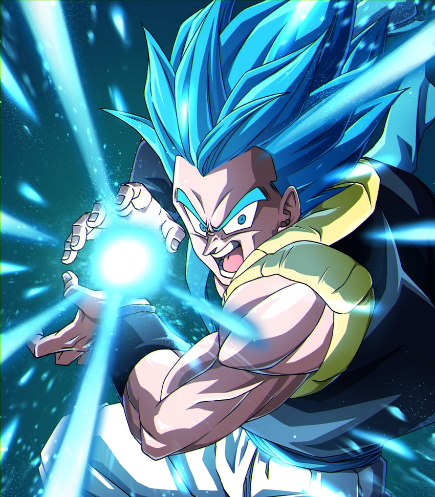 gogeta (dragon ball and 2 more) drawn by user_rwna7332