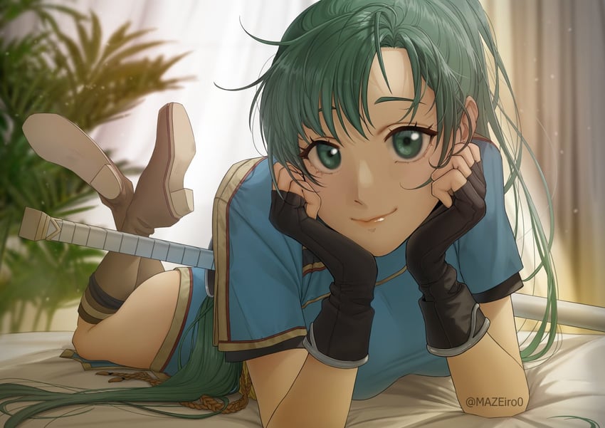 lyn (fire emblem and 1 more) drawn by maze_draws