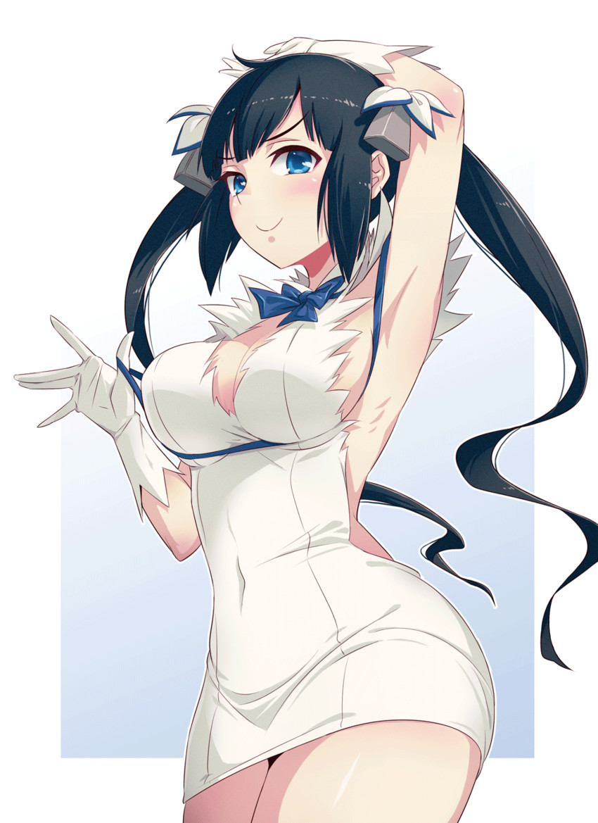 hestia (dungeon ni deai wo motomeru no wa machigatteiru darou ka) drawn by 40hara