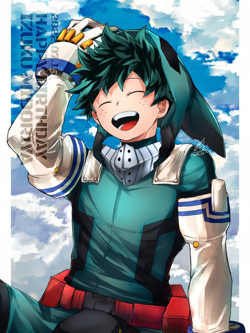 midoriya izuku (boku no hero academia) drawn by kai2_ly