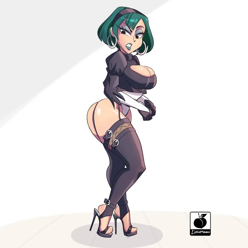 2b and gwen (nier and 3 more) drawn by linkartoon