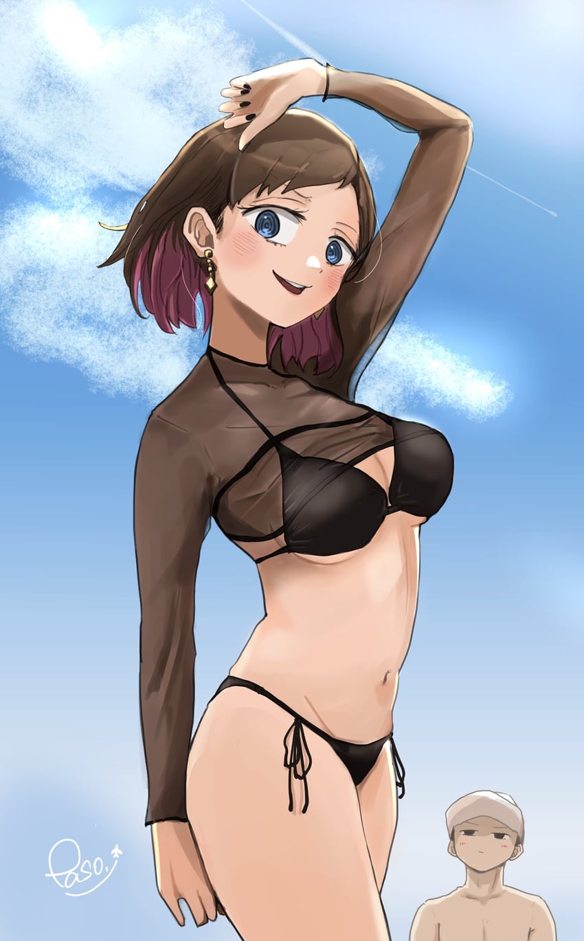 ichikawa kana and sota jun (boku no kokoro no yabai yatsu) drawn by paso