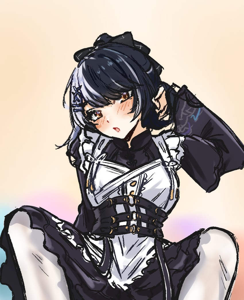 shiori novella (hololive and 1 more) drawn by penguin_stamp