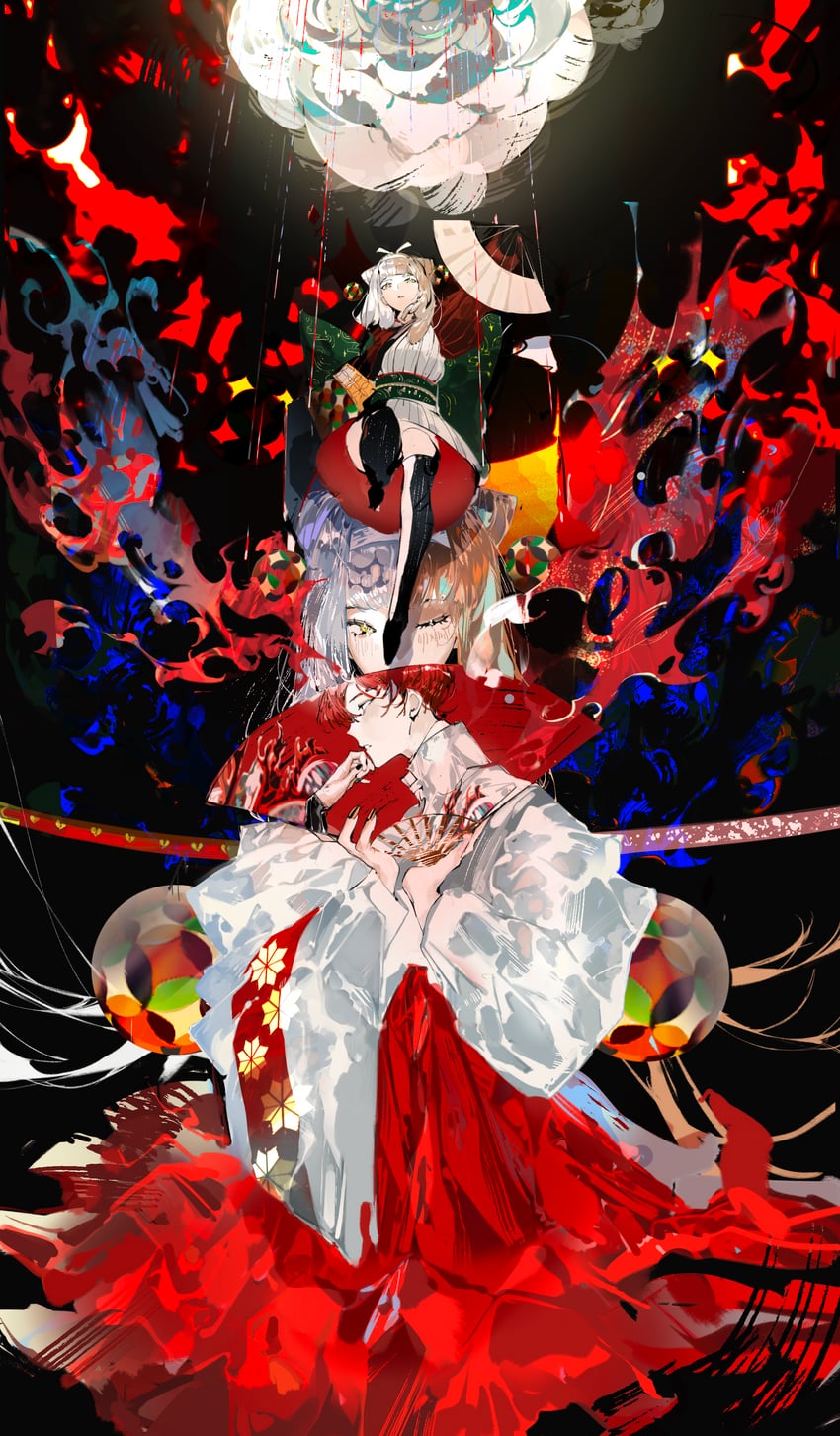 takasugi shinsaku and izumo no okuni (fate and 1 more) drawn by necessarytothink