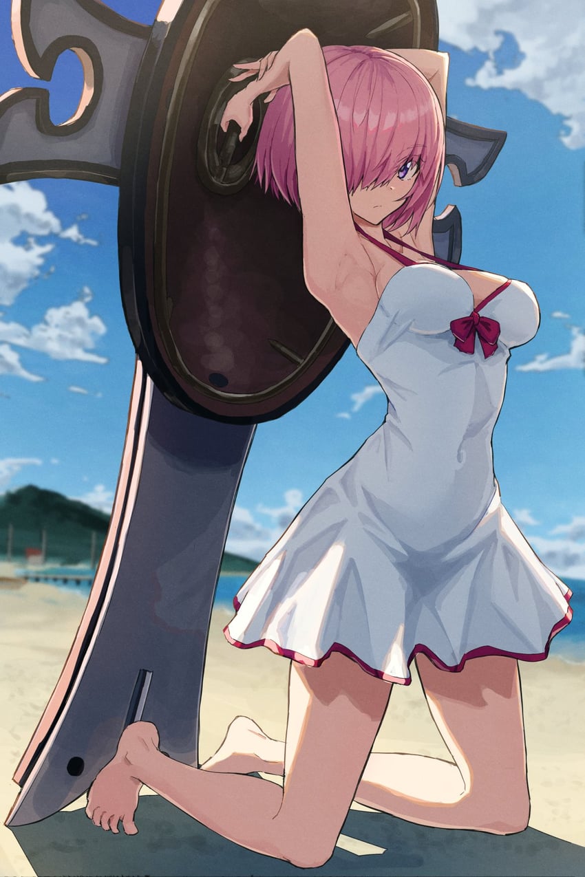 mash kyrielight (fate and 1 more) drawn by kamo_ashi