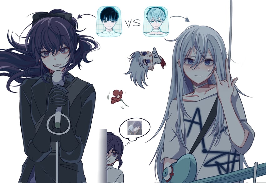 asahina mafuyu, yoisaki kanade, ivan, and till (project sekai and 1 more) drawn by miyotastic