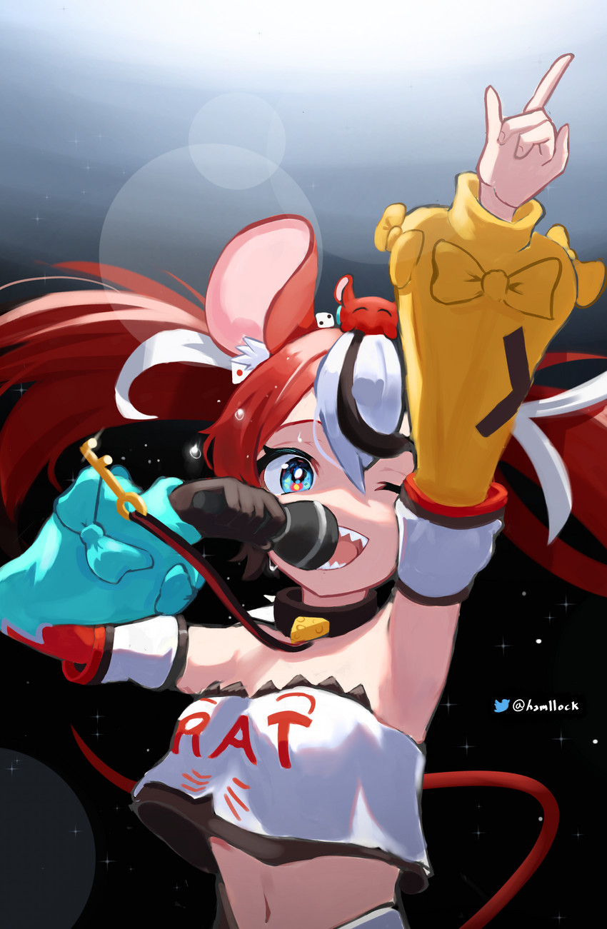 hakos baelz and mr. squeaks (hololive and 1 more) drawn by hamllock