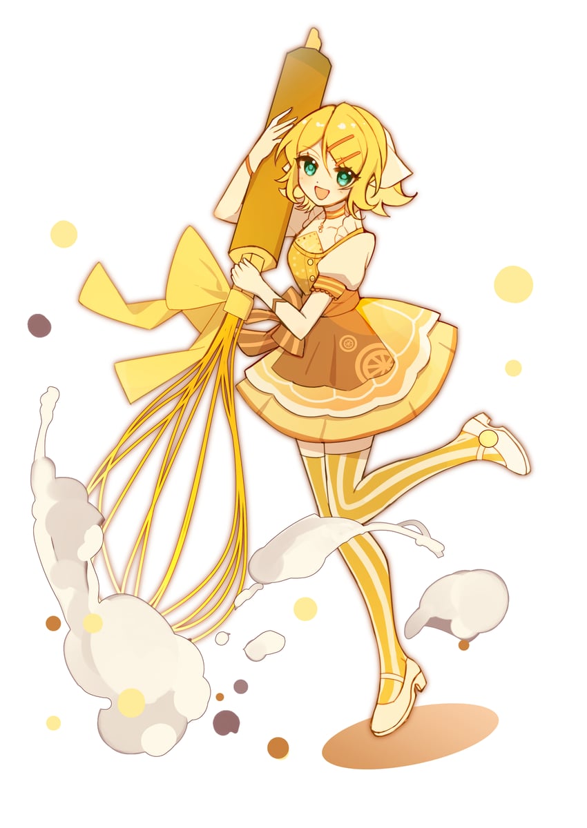 kagamine rin (vocaloid and 1 more) drawn by xzorq