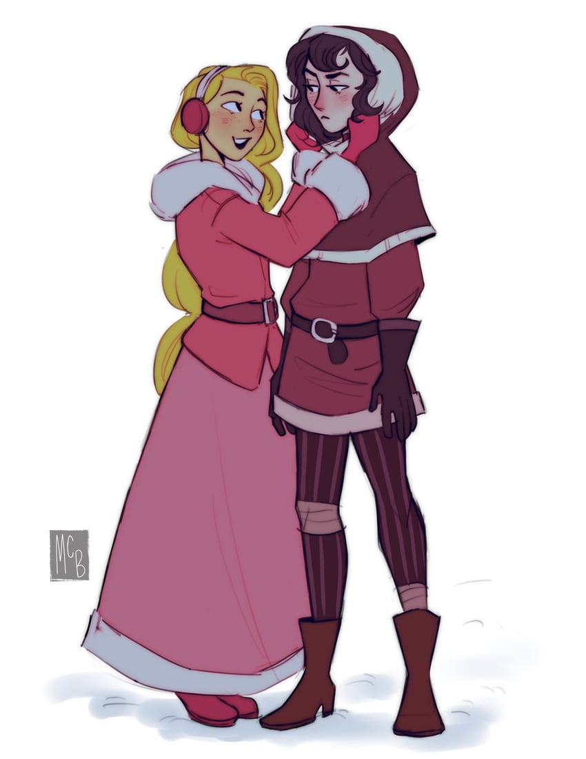 rapunzel and cassandra (tangled and 1 more) drawn by noidontgetthis
