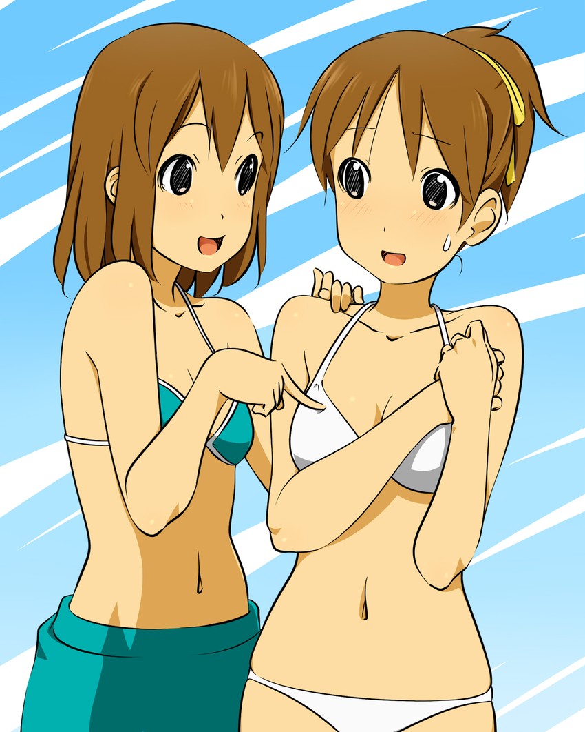 hirasawa yui and hirasawa ui (k-on!) drawn by maria_1/2