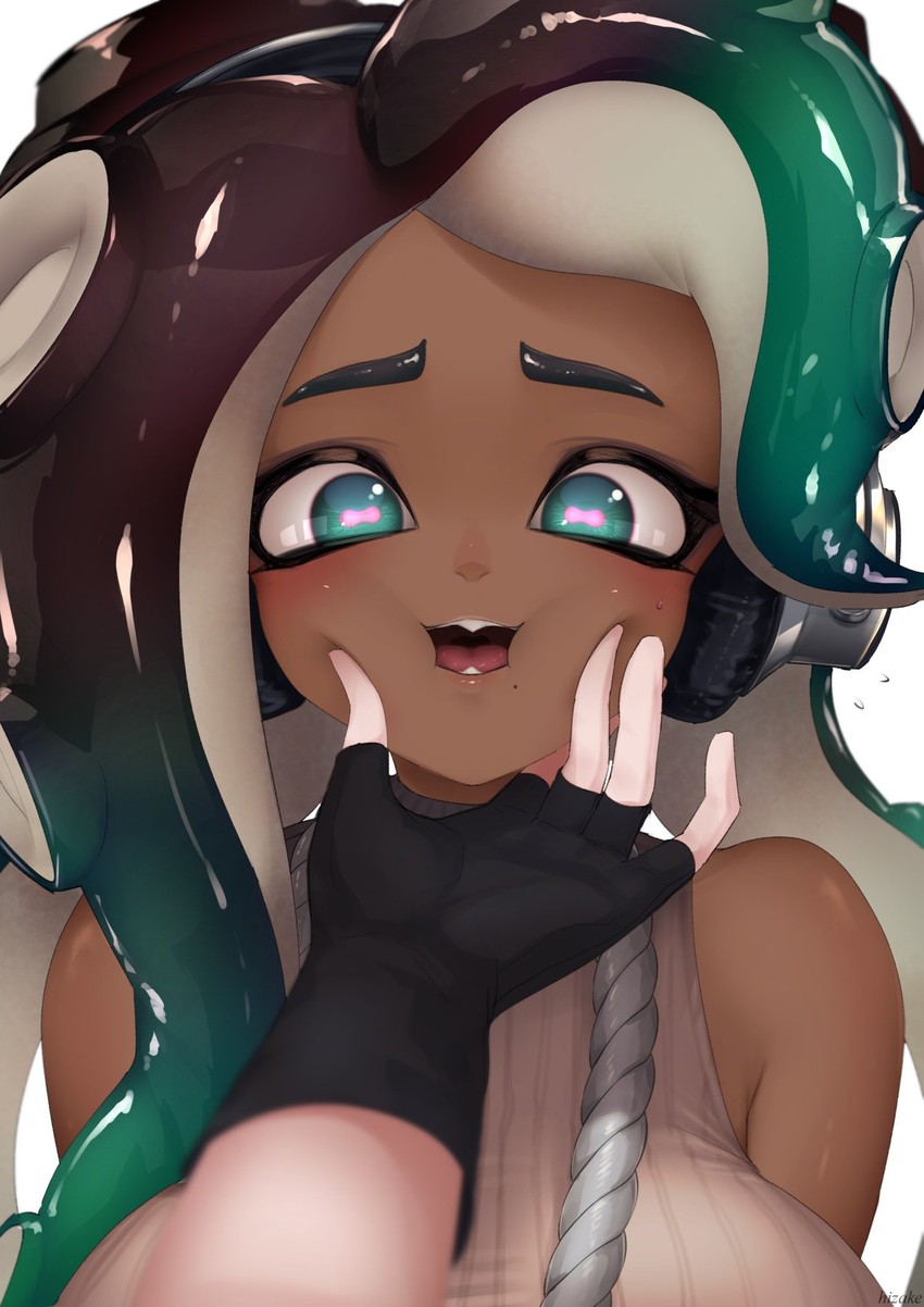 pearl and marina (splatoon and 1 more) drawn by kashu_(hizake)