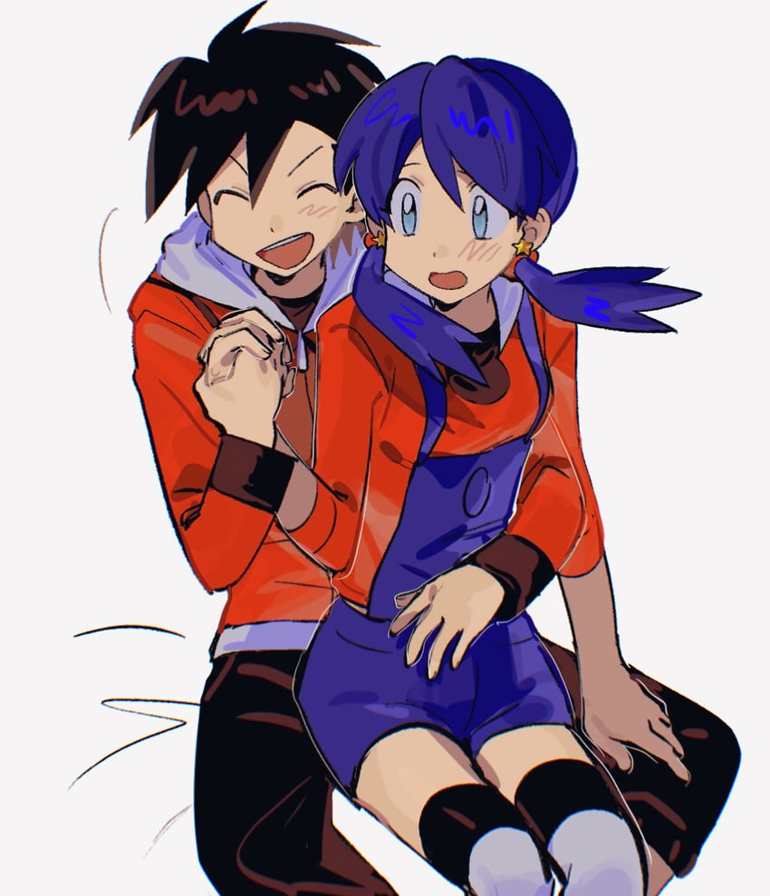 ethan and kris (pokemon and 1 more) drawn by afyewv5