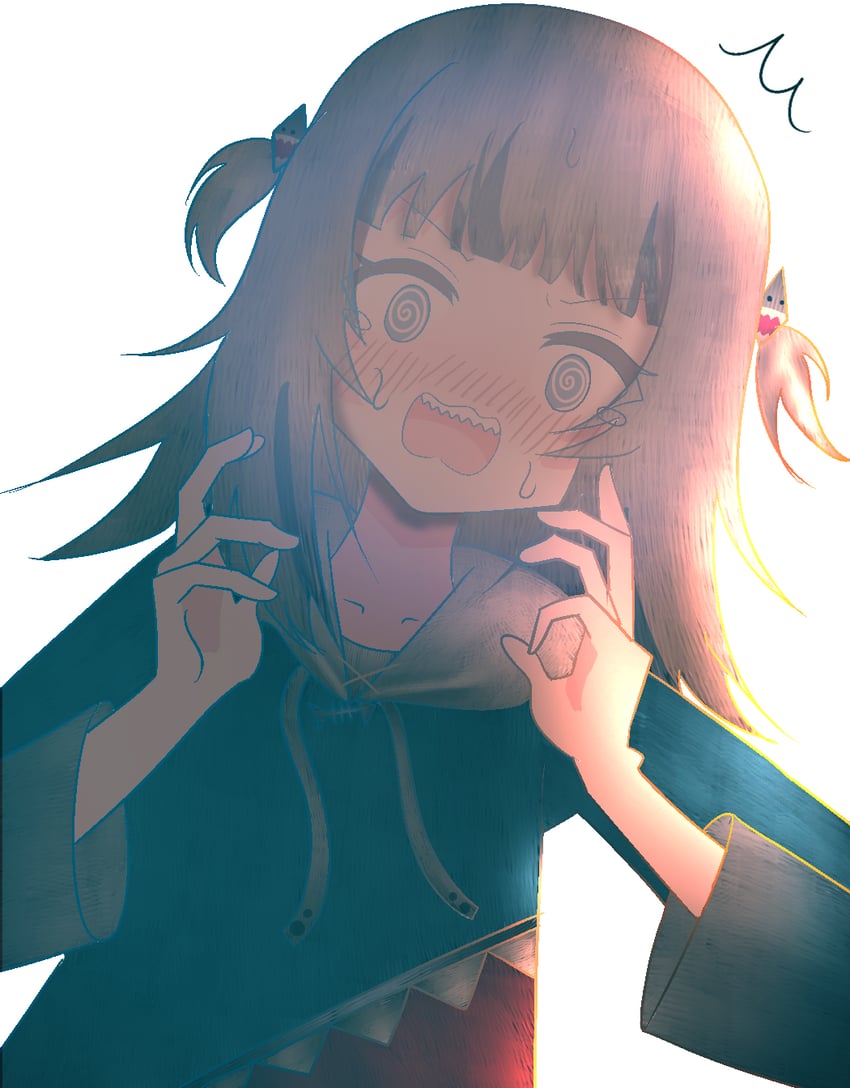 gawr gura (hololive and 1 more) drawn by machi3983