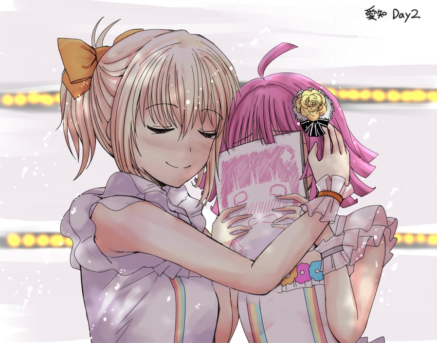 tennoji rina and miyashita ai (love live! and 1 more) drawn by typeakiha73