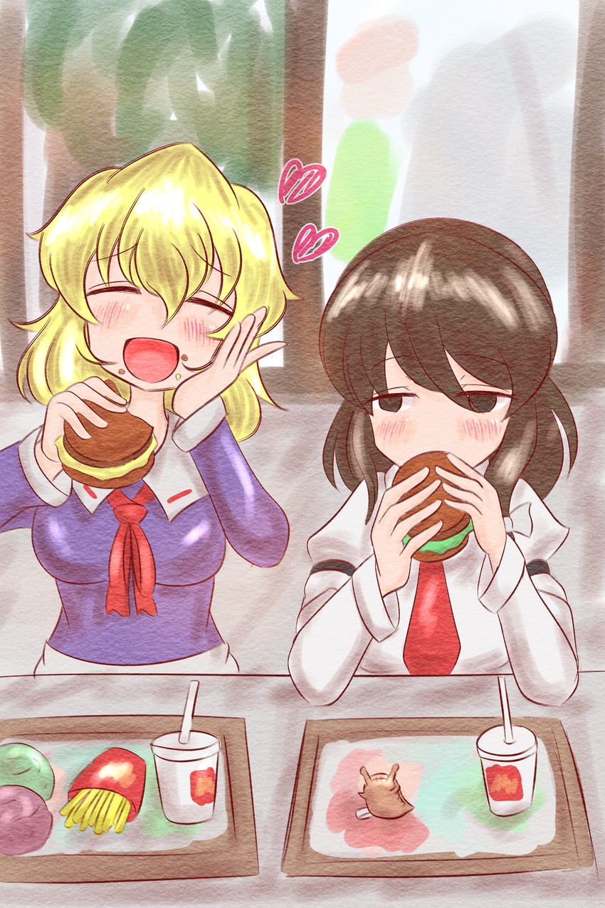 usami renko and maribel hearn (touhou and 1 more) drawn by ron_samu_jouji