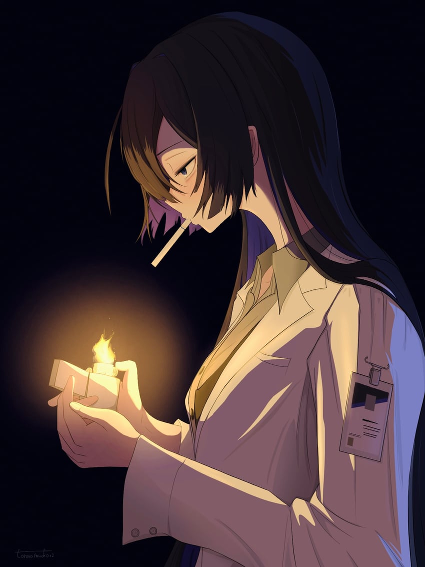 yogatari tobari (a.i. voice) drawn by tororo_mochimochi