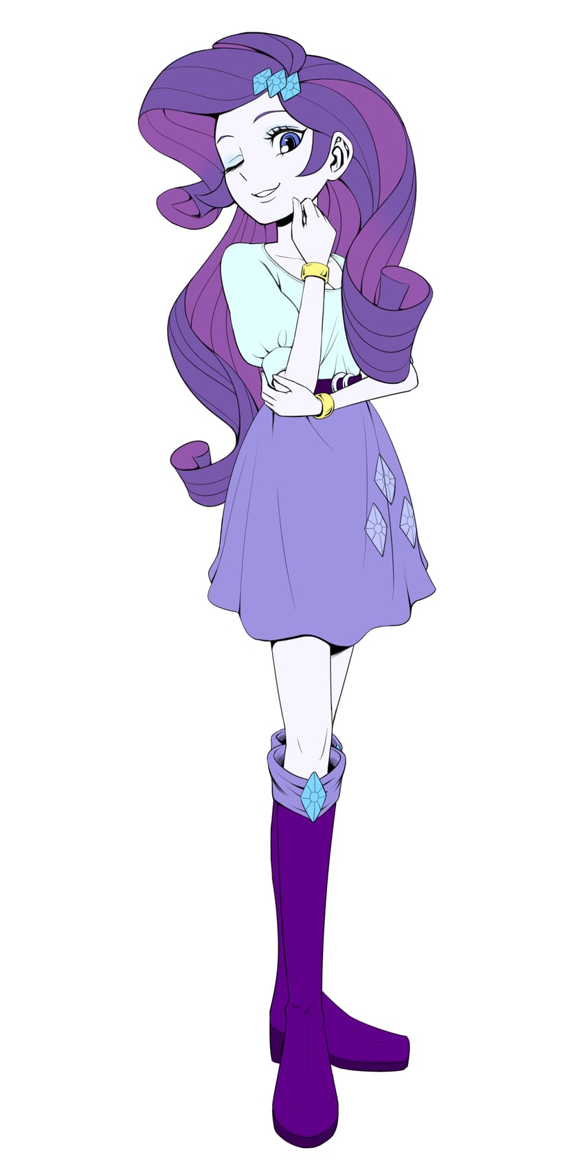 rarity (my little pony and 2 more) drawn by yuuto_(chakokin)