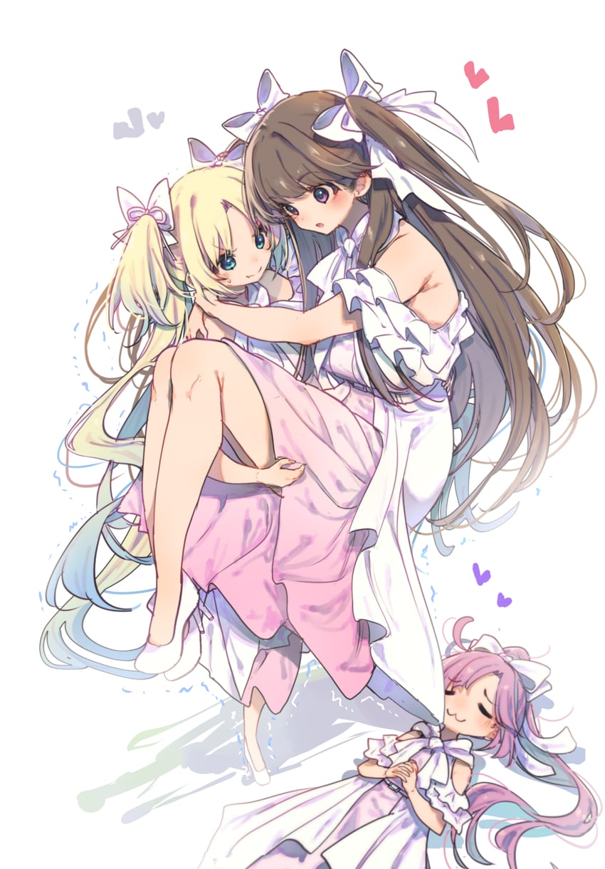 fujishima megumi, osawa rurino, and anyoji hime (love live! and 1 more) drawn by hamayumiba_sou