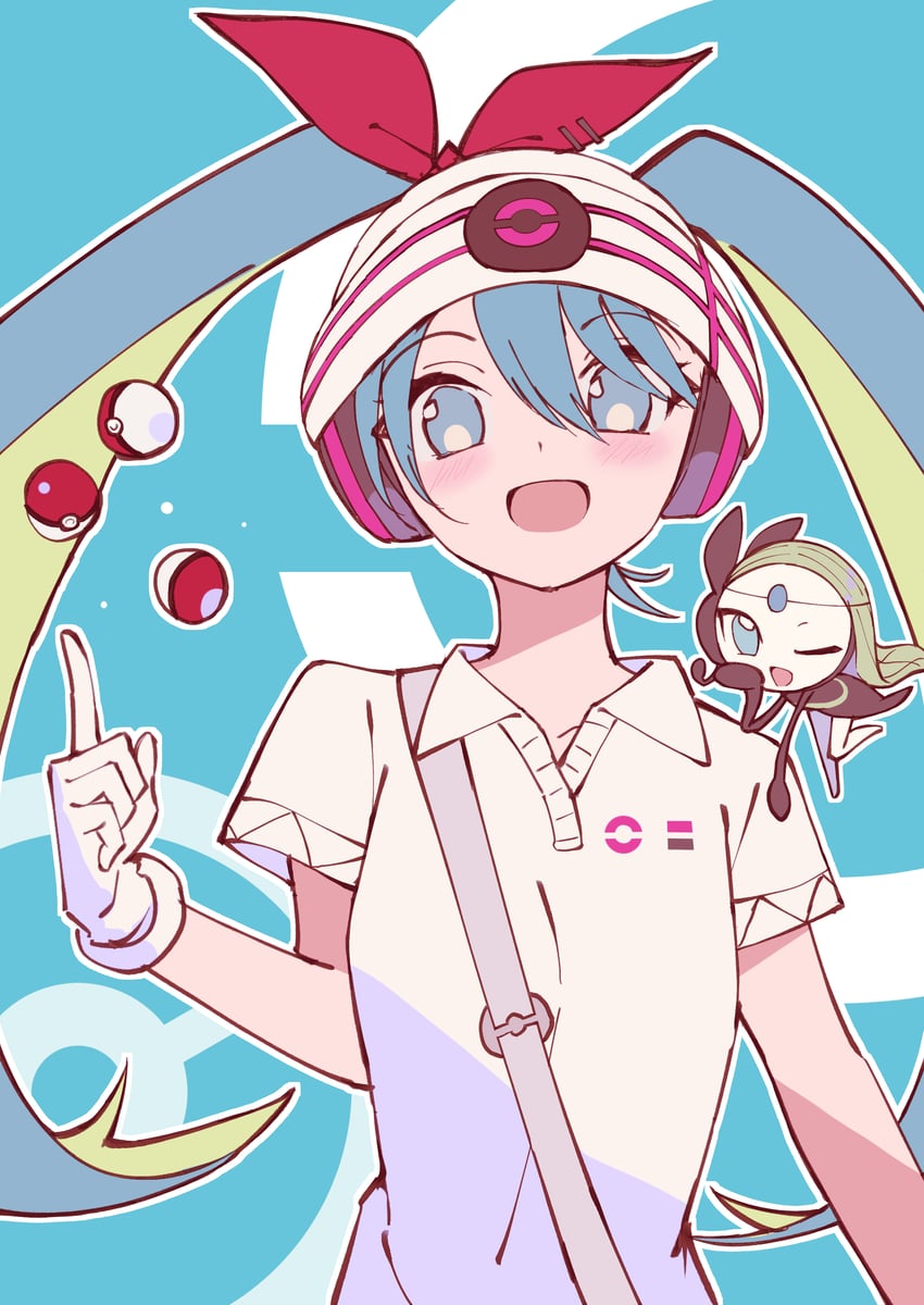 hatsune miku and meloetta (pokemon and 2 more) drawn by 200f_(nifu)