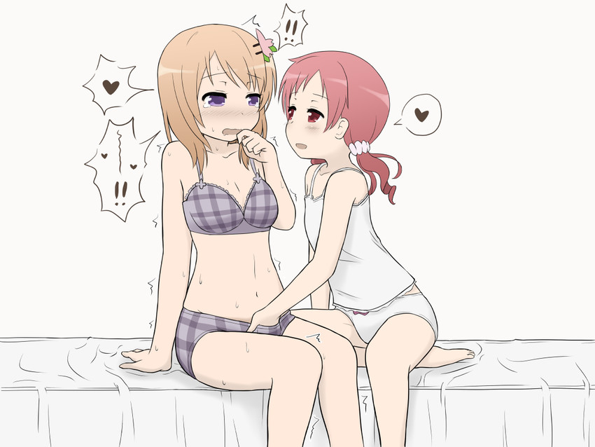 hoto cocoa and natsu megumi (gochuumon wa usagi desu ka?) drawn by karigane_yuuma