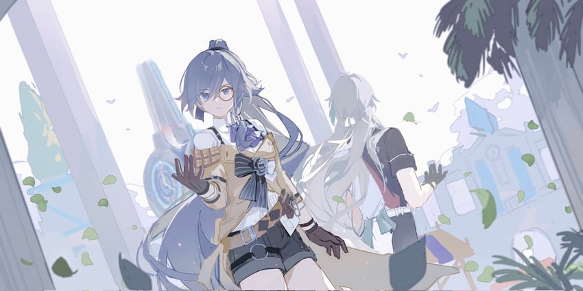 fu hua and su (honkai and 1 more) drawn by qqqne