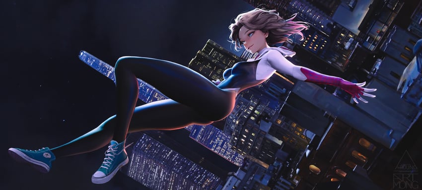 spider-gwen and gwen stacy (marvel and 1 more) drawn by artmong