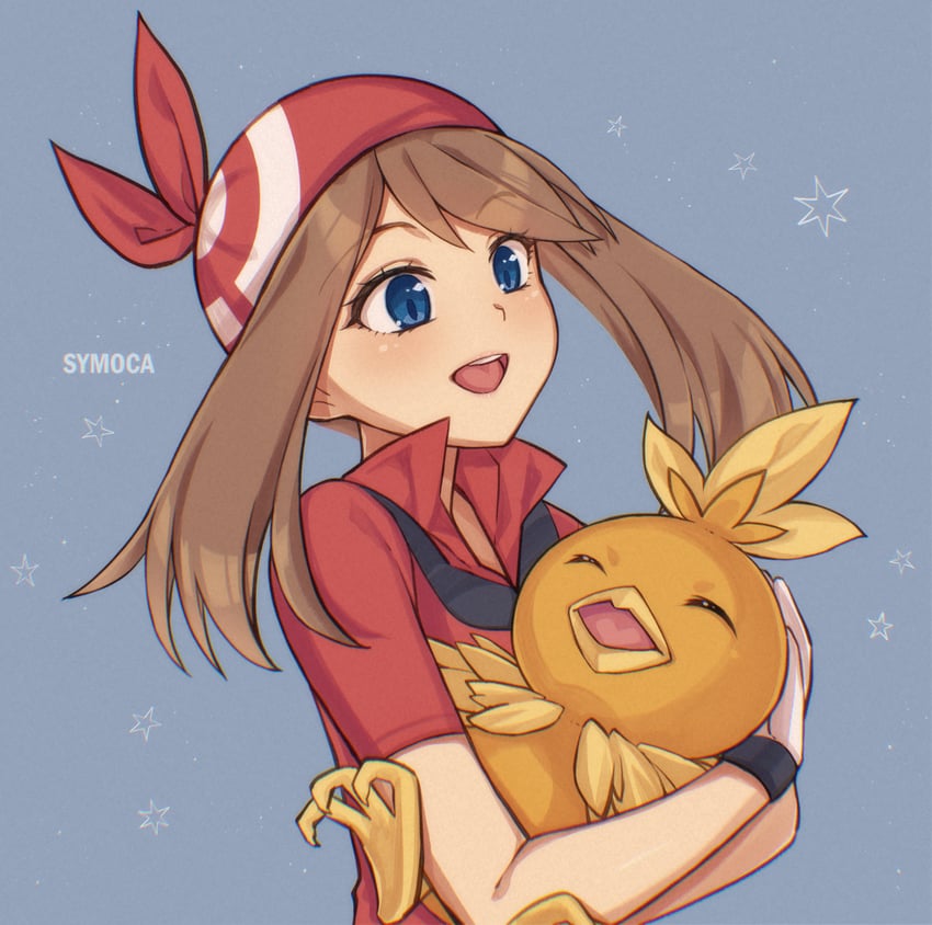may and torchic (pokemon and 1 more) drawn by symoca