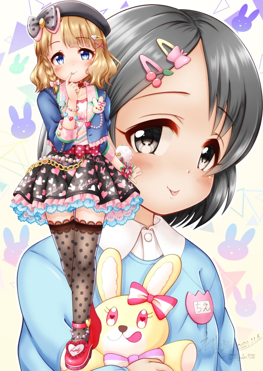 sasaki chie and suou momoko (idolmaster and 2 more) drawn by regular_mow