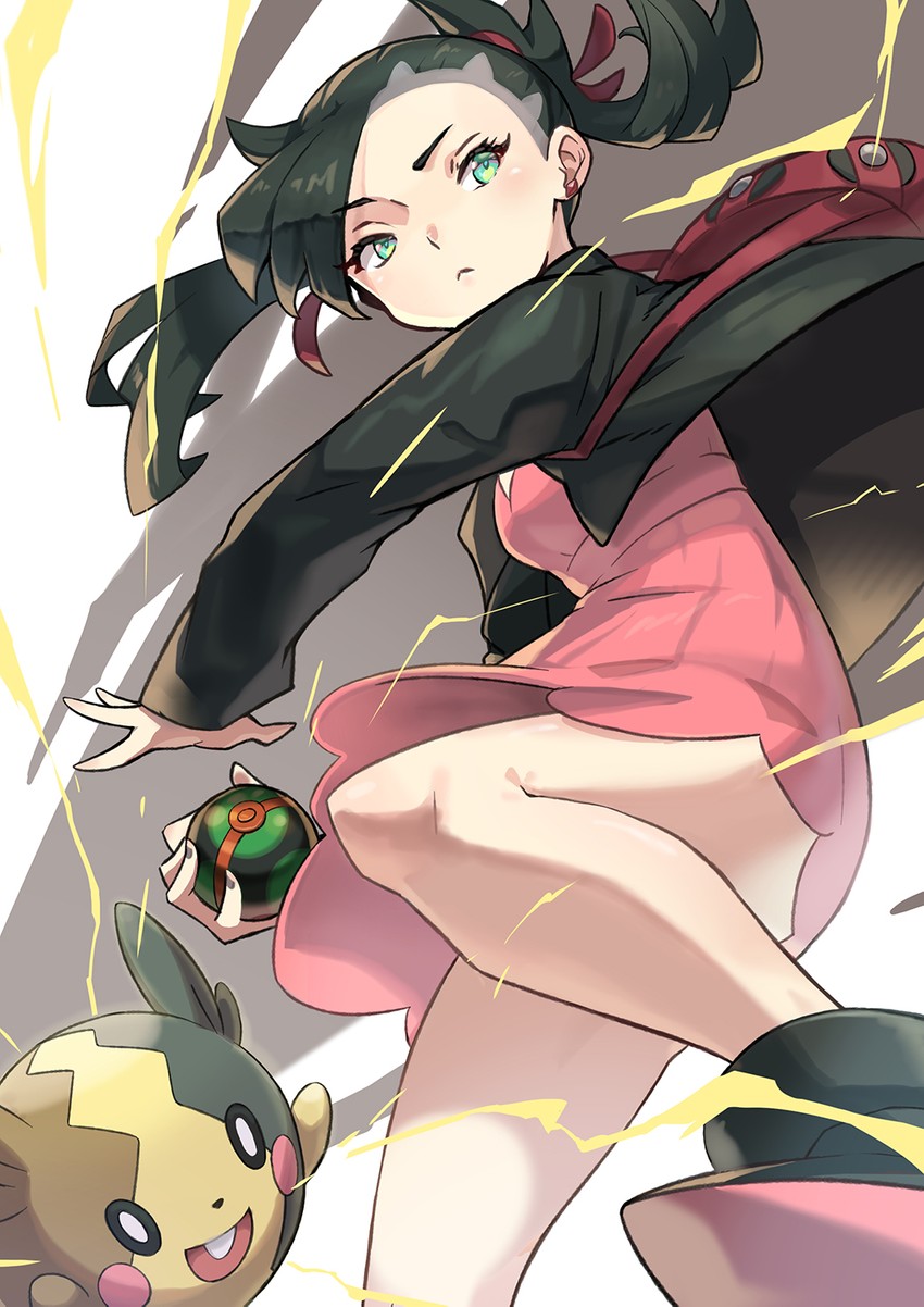 marnie and morpeko (pokemon and 1 more) drawn by takeclaire