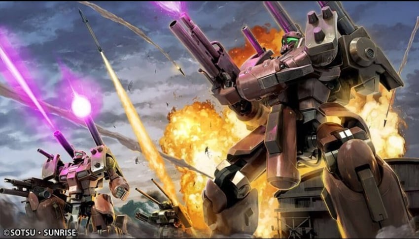 guntank and guncannon detector (gundam and 3 more) drawn by tenjin_hidetaka