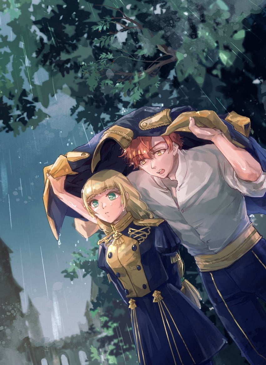 ingrid brandl galatea and sylvain jose gautier (fire emblem and 1 more) drawn by sanami