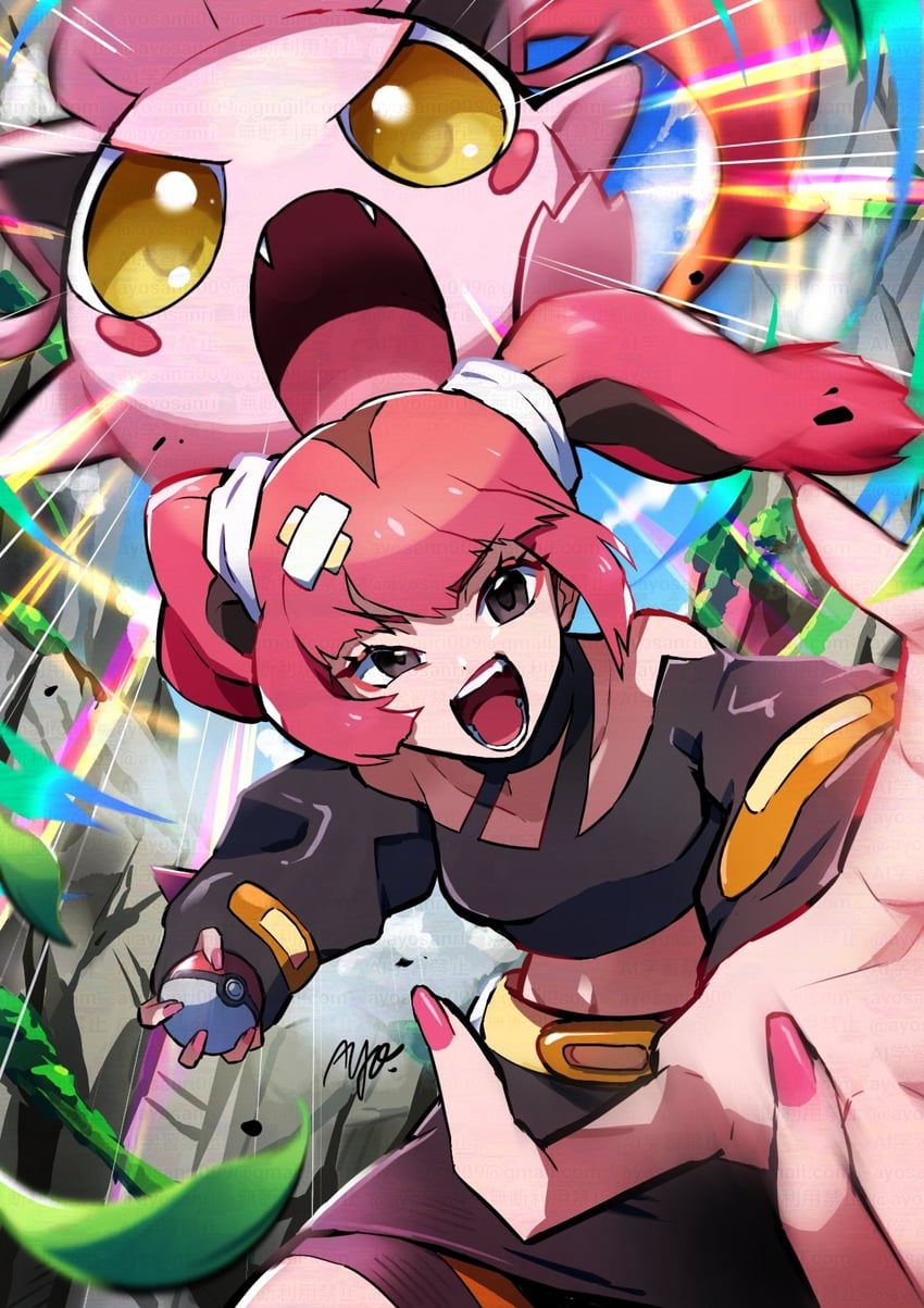 coral and scream tail (pokemon and 1 more) drawn by ayo_(ayosanri009)