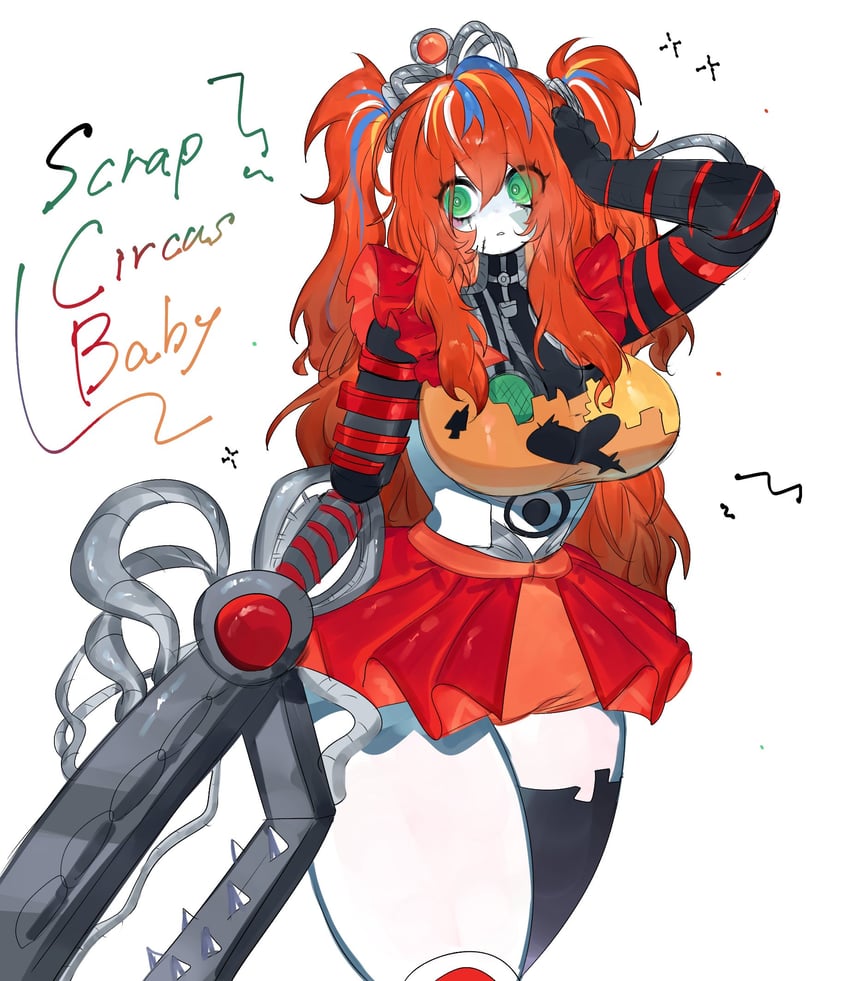 circus baby and scrap baby (five nights at freddy's and 1 more) drawn by togetoge
