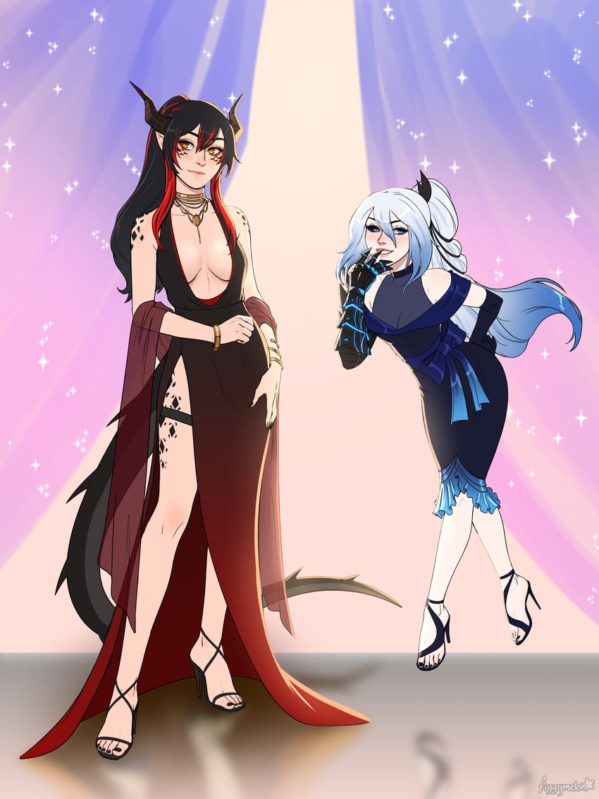 eris and lys (original) drawn by figgylicious and figgymelon
