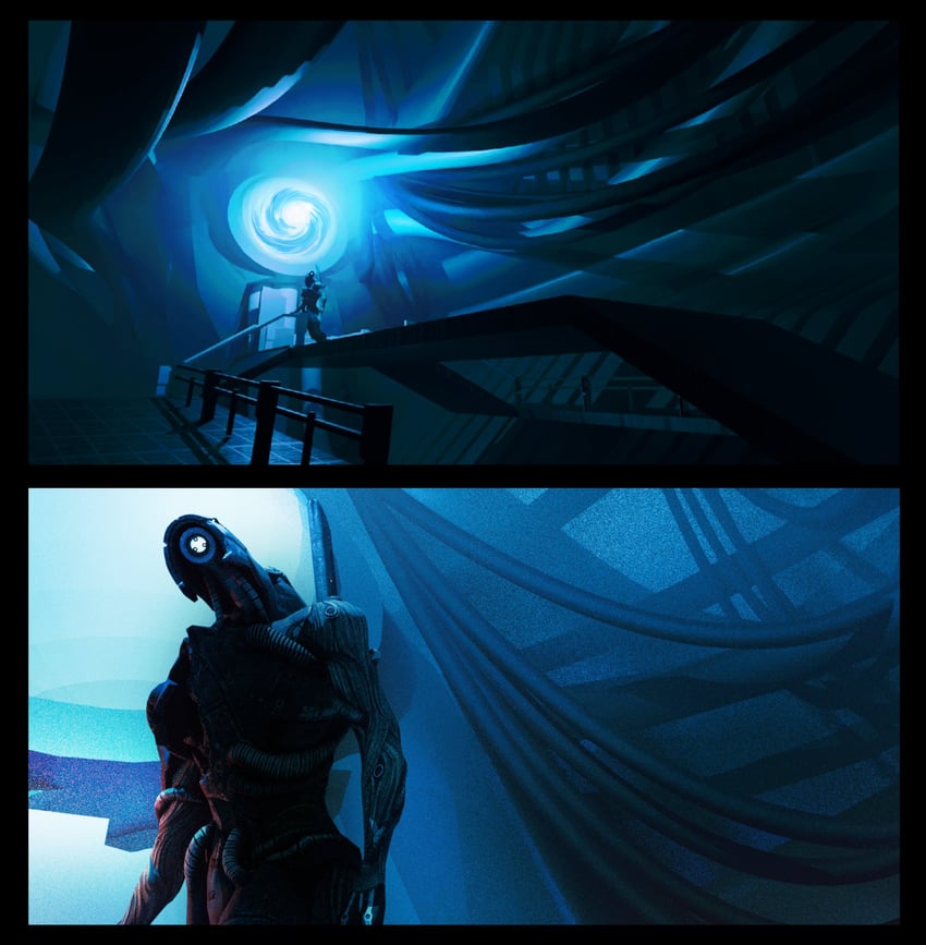 legion (mass effect and 1 more) drawn by gravitygray