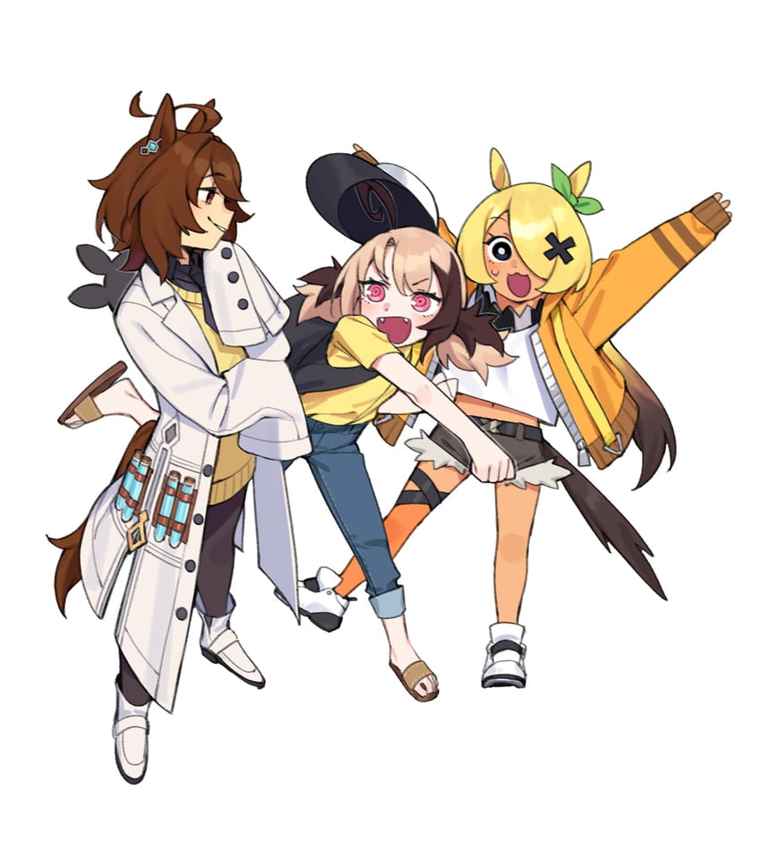 agnes tachyon, gigi murin, and grem (hololive and 2 more) drawn by dasdokter