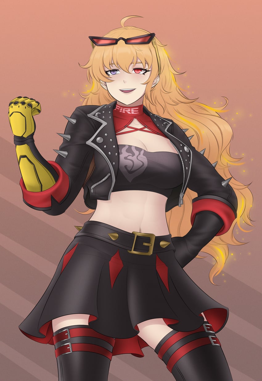 yang xiao long and burnice white (zenless zone zero and 1 more) drawn by alavastircloud