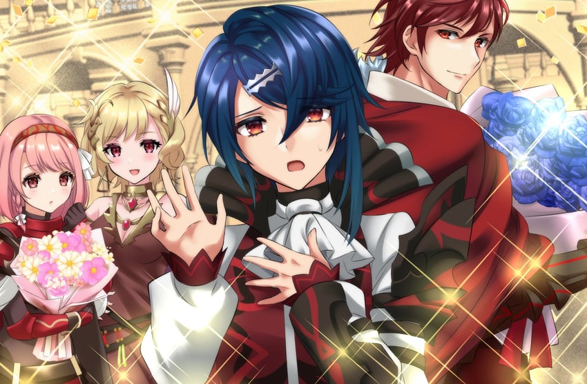 lapis, citrinne, alcryst, and diamant (fire emblem and 1 more) drawn by kakiko210