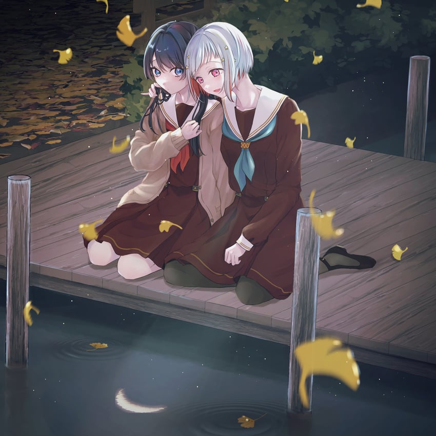 murano sayaka and yugiri tsuzuri (love live! and 1 more) drawn by suito