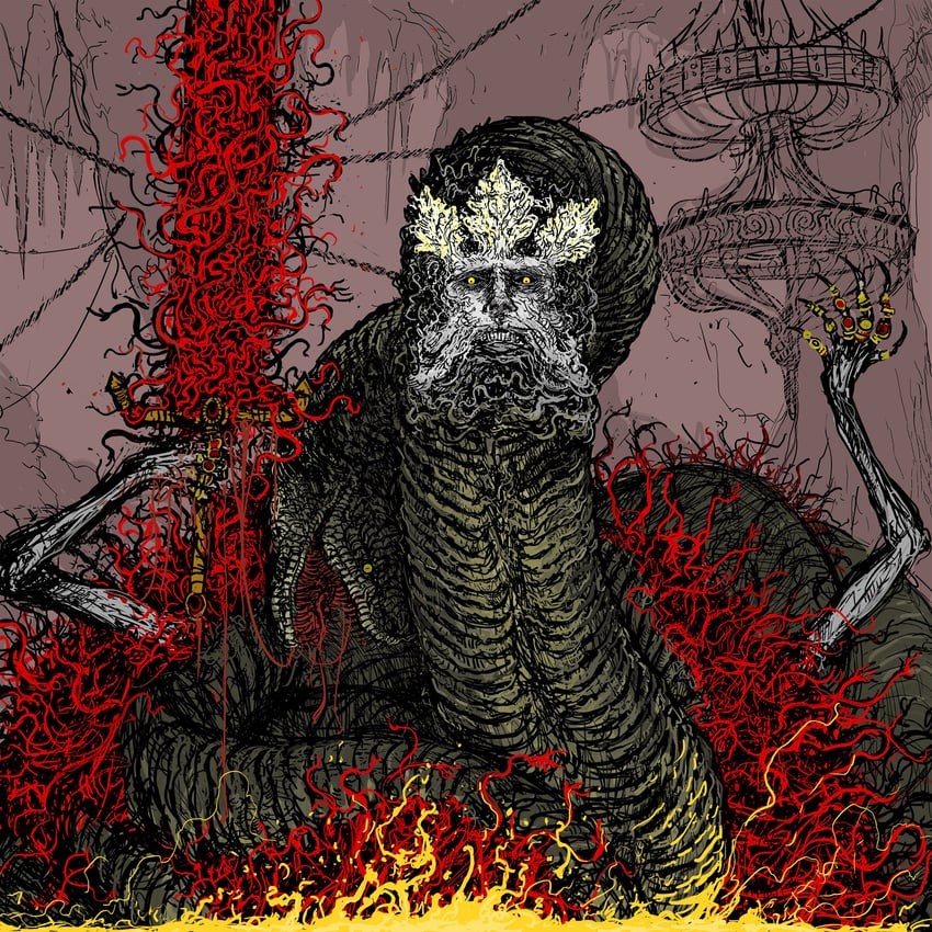 rykard lord of blasphemy (elden ring) drawn by spaghetti-bastard
