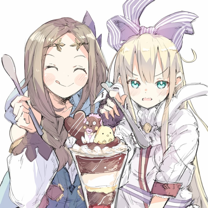 firis mistlud and ilmeria von leinweber (atelier and 1 more) drawn by sanpo