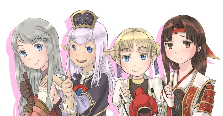 prishe, afumau, iroha, arciela v adoulin, ovjang, and 1 more (final fantasy and 2 more) drawn by cactus41747280