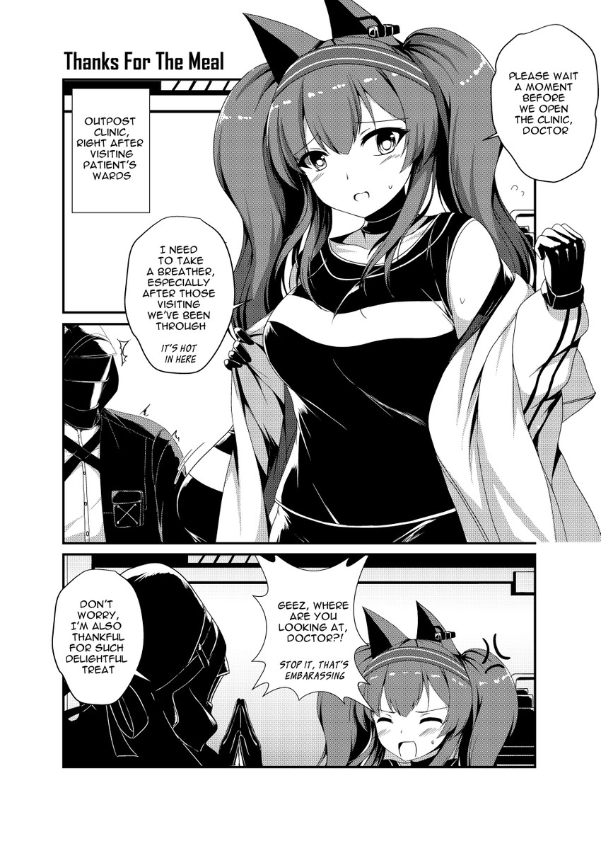 doctor and angelina (arknights) drawn by sheita