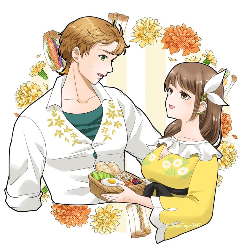 goldmary and boucheron (fire emblem and 1 more) drawn by midori_no_baku