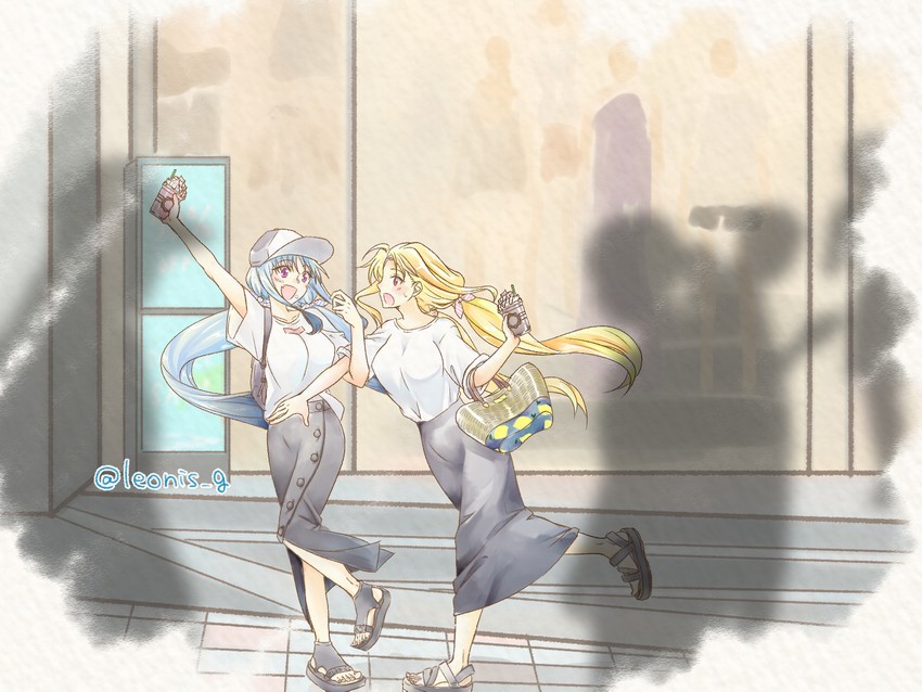 fate testarossa and levi the slasher (lyrical nanoha and 4 more) drawn by leonis_g