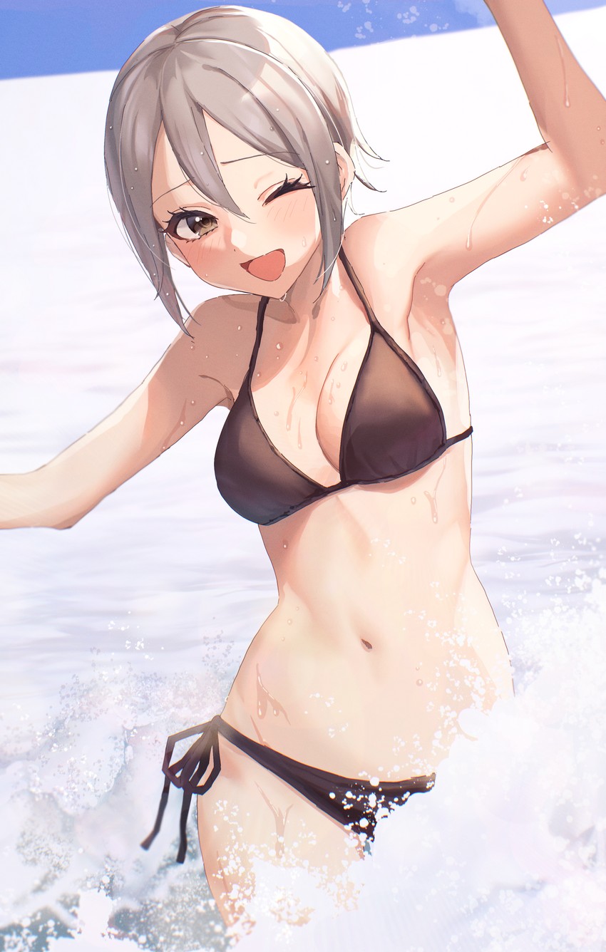 shiomi syuko (idolmaster and 1 more) drawn by kudo_eru